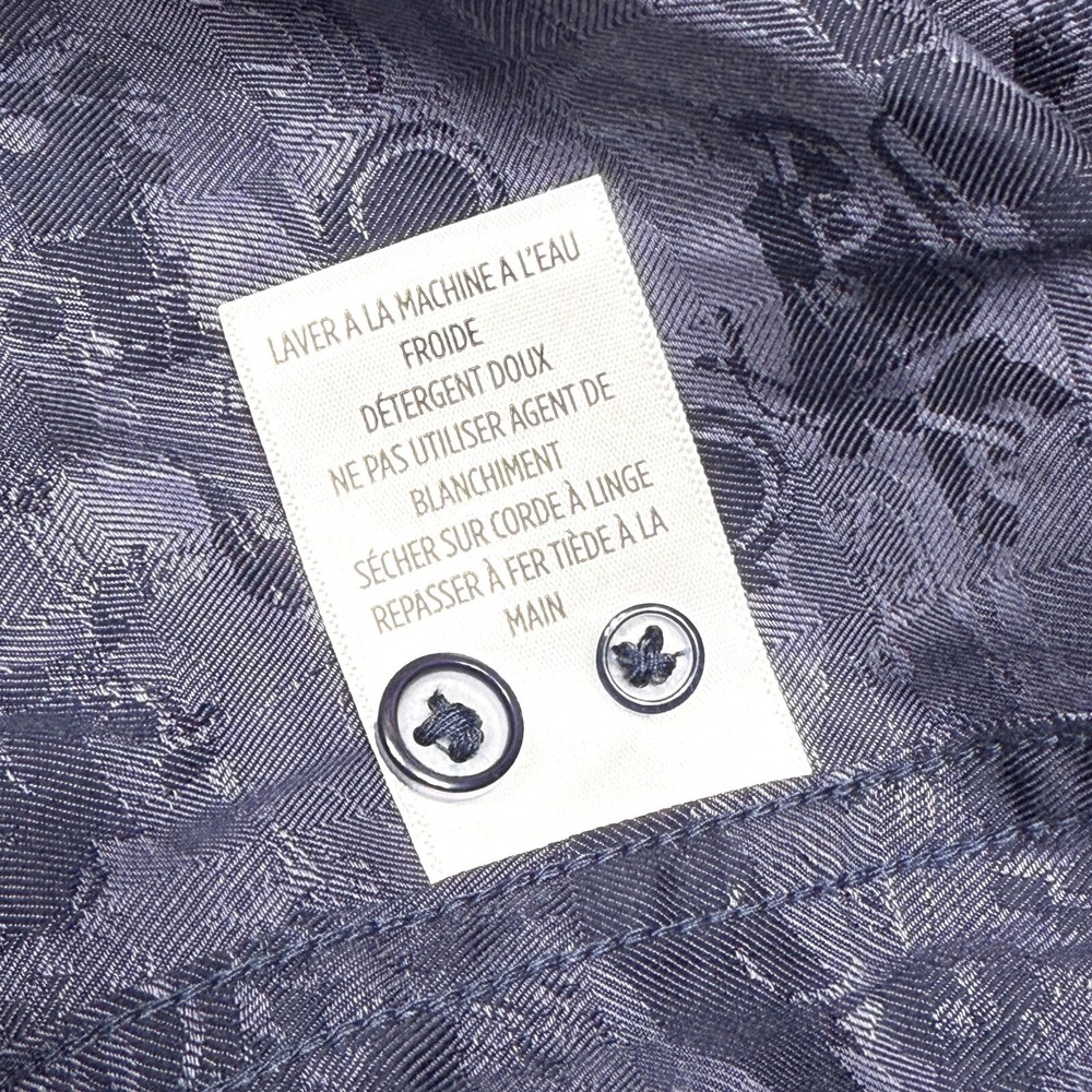 Robert Graham Shirt Mens XL Blue Junk Yard Car Motorcycle Classic Fit Flip Cuff - Picture 7 of 11